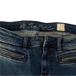 We The Free Womens Size 31 Skinny Jeans Waxed Denim Medium Wash by Free People